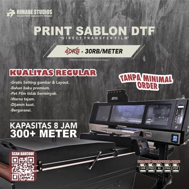 Print Sablon DTF Meteran Regular
