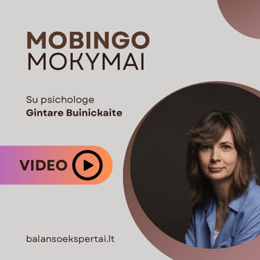 30 min. mobingo mokymų vaizdo įrašas