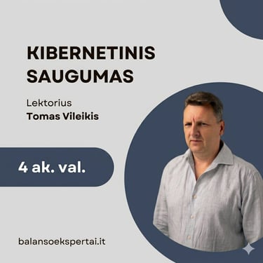 Kibernetinio saugumo mokymai 4 ak. val. 