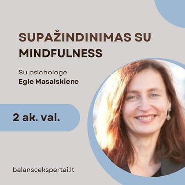 Mindfulness programa 2 ak. val. 