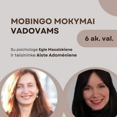smurto ir priekabiavimo mokymai vadovams