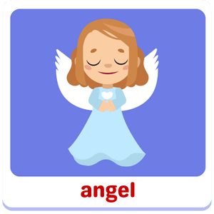 xmas angel | Christmas kids vocabulary