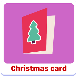 xmas card | Christmas kids vocabulary