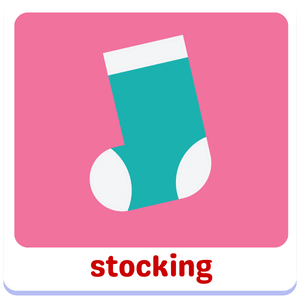 xmas stocking | Christmas kids vocabulary