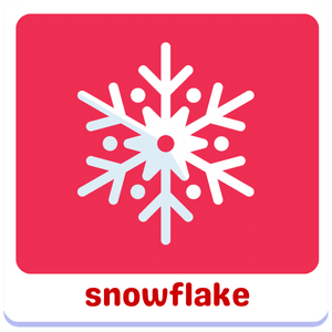 snowflake | Christmas kids vocabulary