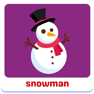 snowman | Christmas kids vocabulary