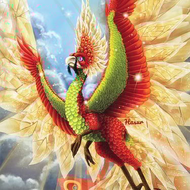 griffon cristalin solaire multicolor