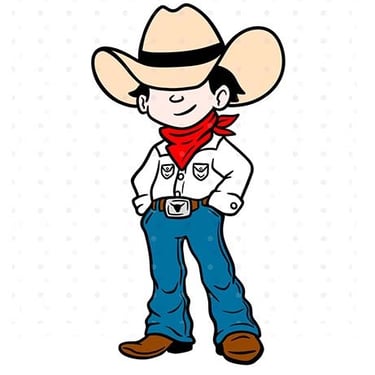 cute cartoon cowboy