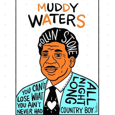 muddy waters blues folk art