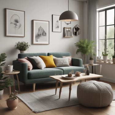 Bright living room with modern inventory