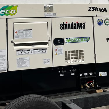 Generador silencioso 120 kW con rueda para movilidad – Maquinaria Rivas