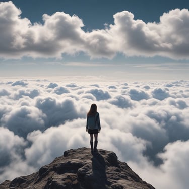 man standing near balcony