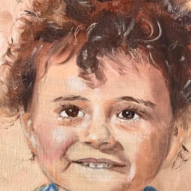 original hand painted oil painting child portrait custom 