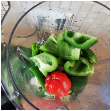 Zalia paprika blenderyje