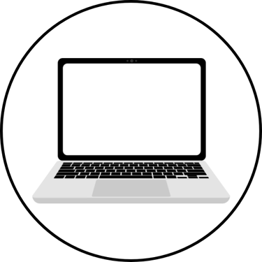 ordinateur site web - Agence de communication et de marketing digital pour artistes