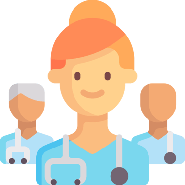 An icon showing healthcare professionals