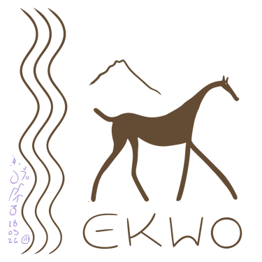 Logo proposto por Jaum para exposição sobre história natural dos cavalos