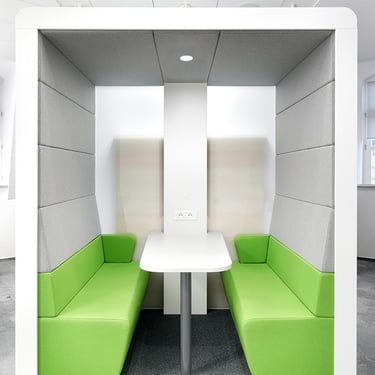 cabina para reuniones informales