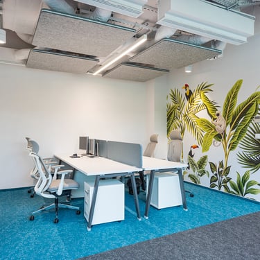 hot desk for Transporeon office