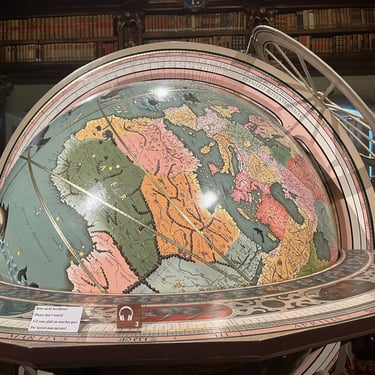 Globe in the Stiftsbibliothek in the Abbey of St. Gall in St. Gallen Switzerland