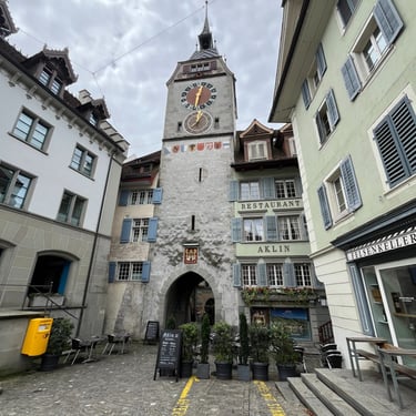 The entrance to the oldest portions of the Zug Old Town