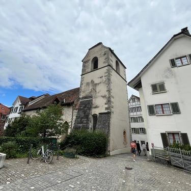 Portions of the Old Town Wall in Zug Switzerland