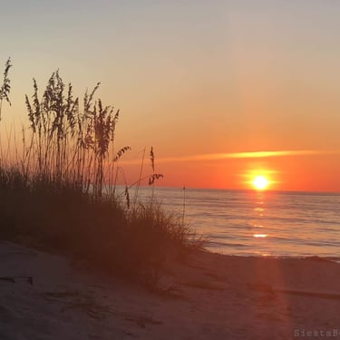 sunset on siesta beach
