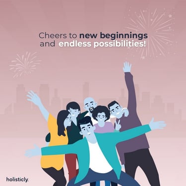 Holisticly's New Year's Instagram Post
