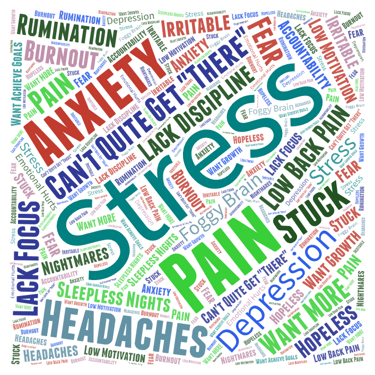 stress, pain, depression, anxiety, hope, achieve,  Goals