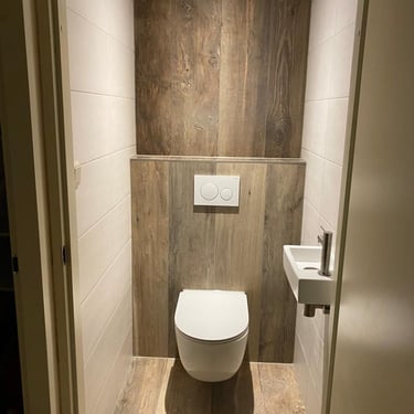 a bathroom with a toilet and a sink