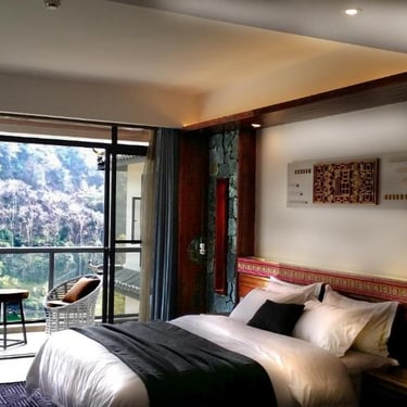 View Yangshuo's scenery from your bed or balcony