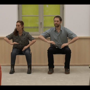 Performance de danse de la Compagnie Parc pendant un événement Quatre-Quarts