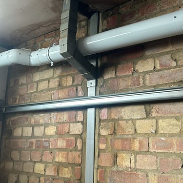 Leak coming through garage roof from upstairs bathroom