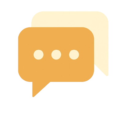 a speech bubble with three dots on it