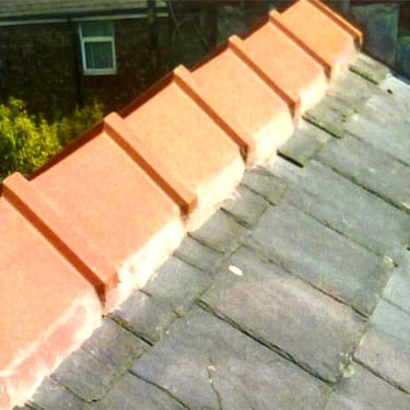 Strong ridge tile installed on this property