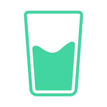 half full drinking glass icon
