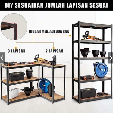 Adjustable multipurpose steel rack