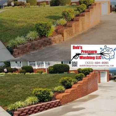 Retaining wall cleaning in Russellville, Tn 37860 near me by Bobs Pressure Washing LLC in Bulls Gap, Tn 37711 9