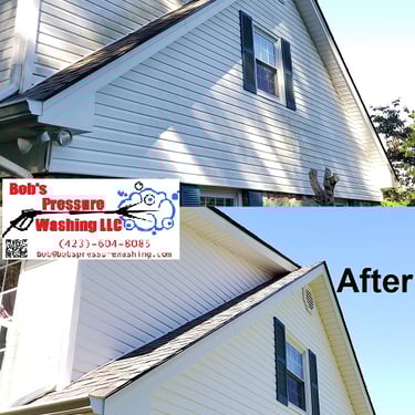 House wash in Rogersville, Tn 37857 near me by Bobs Pressure Washing LLC in Bulls Gap, Tn 37711 14