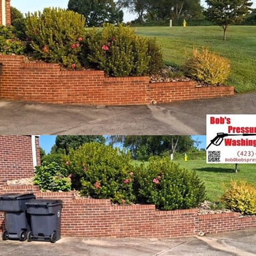 Retaining wall wash in Russellville, Tn 37860 near me by Bobs Pressure Washing LLC in Bulls Gap, Tn 37711 2