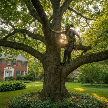 ISA certified arborist in Falls Church, VA providing professional tree care, health assessments, and storm‑damage prevention.