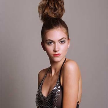 updo with special hair ornament created by Bruce, Portraits Hair Makeup and Photography by Bruce Kushnick for wonderfulportra