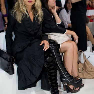 Rachel Zoe at a fashion show