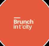 Brunch in the City logo in white text on a circular orange background.