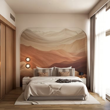 Luxury bedroom interior design in Dubai residence