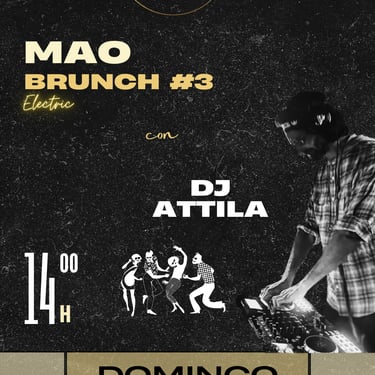 Poster Dj Attila a mao lounge
