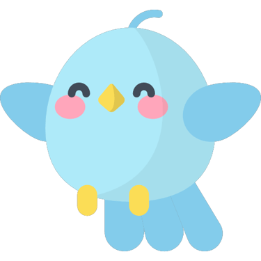 a blue bird with a yellow beak and a yellow beak