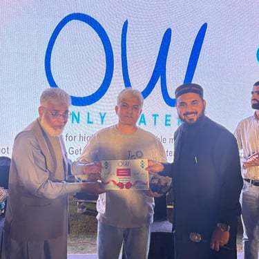 prize distribution OW drinking water Bahria town lahore