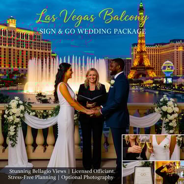 a couple getting married in las vegas