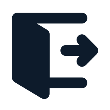 a black and white arrow pointing to the left side of a door